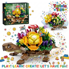 Turtles Planter Flower Pots Building Set | 510PCS MOC Animal Model | Toylvia