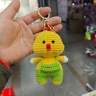 Crochet Animal Bag Charm—Handwoven Knitted Keychain for Car Keys