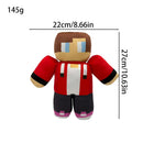 25cm PrestonPlayz Plush Toy - Minecraft Style Pixelated Gamer Stuffed Doll