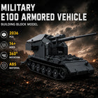 Military Waffenträger E100 Tank Building Blocks Set - 2036pcs MOC Armored Vehicle Kit
