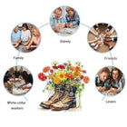 Fashion in Bloom: Flowers and Shoes High-Difficulty Wood Jigsaw