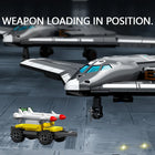 SEMBO 555pcs MOC Warplanes Fighter Attack Aircraft Building Blocks
