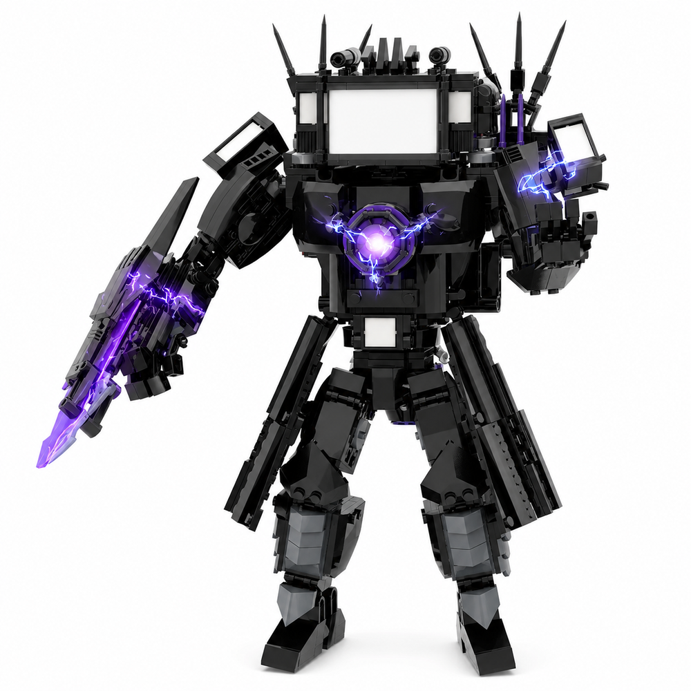 Upgraded Titan TV Man Building Blocks Set – 835PCS Giant Skibidi Robot