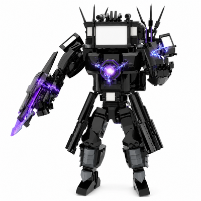 Upgraded Titan TV Man Building Blocks Set – 835PCS Giant Skibidi Robot