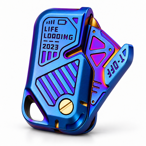 Blade Texture Mechanical Magnetic Fidget Slider Zinc Alloy Toy - alternate view