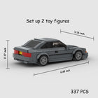 The Urban Shadow: 337-Piece Gray Sports Car DIY Construction Kit