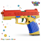 USP Building Block Soft Bullet Toy Gun | 2-in-1 DIY Blaster | ToyIvia