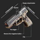 USP Shell-Ejecting Toy Blaster - Soft Foam Dart Pistol | Toylvia™