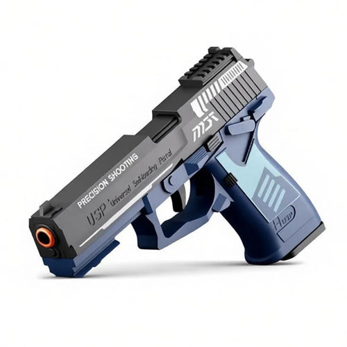 USP Soft Bullet Toy Pistol - Continuous Firing & Shell Ejecting Model Blaster
