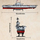 USS CV-6 Enterprise Building Set | 1883PCS Naval Carrier | Toylvia