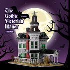 Gothic Victorian Manor Building Blocks Kit - 1491pcs Spooky Horror Castle