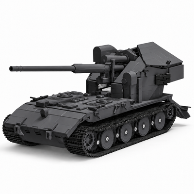 Military Waffenträger E100 Tank Building Blocks Set - 2036pcs MOC Armored Vehicle Kit
