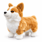 30CM Welsh Corgi plush toy left-facing studio image