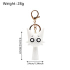 Wenda Sprunki Keychain – White Silicone Character Bag Charm & Backpack Pendant