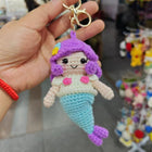 Crochet Animal Bag Charm—Handwoven Knitted Keychain for Car Keys