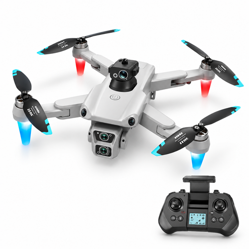 F14 GPS Brushless Drone 4K Triple Camera Folding Quadcopter - alternate view