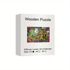 Wild Animal Kingdom Wooden Jigsaw Puzzle Unique Animal Shaped Pieces