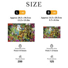 Wild Animal Kingdom Wooden Jigsaw Puzzle Unique Animal Shaped Pieces
