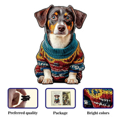 Wooden dachshund dog puzzle showcasing artwork, preferred quality pieces, packaging, and bright colors – Toylvia™