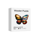 Wings of Time: Butterfly Pattern Four-Season Scenery Wood Jigsaw