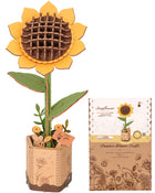 Rowood 3D Wooden Rose Bouquet - DIY Adjustable Flower Model Kit