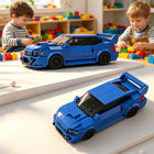 303pcs Blue JDM Rally Car Building Blocks Set - WRX STI Inspired Sports Sedan