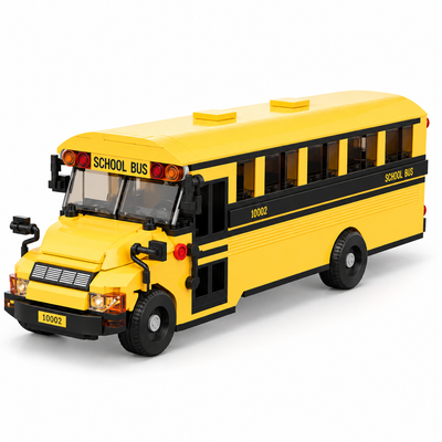Yellow American School Bus Building Set | 788PCS Model | Toylvia