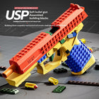 USP Building Block Soft Bullet Toy Gun | 2-in-1 DIY Blaster | ToyIvia