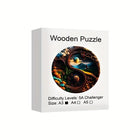 Yin Yang Nature Wooden Jigsaw Puzzle Animal-Shaped Pieces Scenic Art