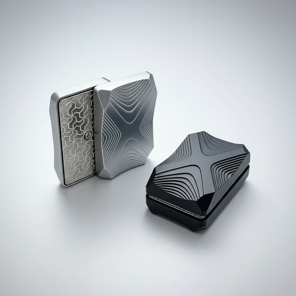 Zinc Alloy X-Shaped Metal Fidget Slider Magnetic EDC Desk Toy