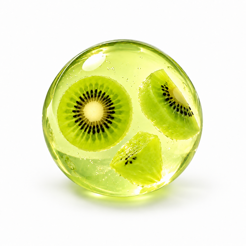 Coconut Oil Kiwi Squishy Ball centered zoomed-out clean studio featured image